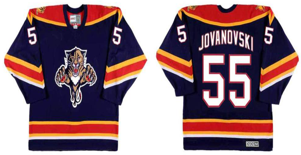 2019 Men Florida Panthers #55 Jovanovski blue CCM NHL jerseys